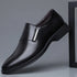 Leather Pointed Toe Men's Formal Dress Loafers for Business Wedding